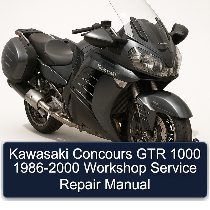 Kawasaki Concours GTR 1000 1986-2000 Workshop Manual de servicio y reparación
