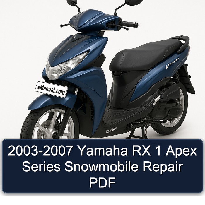 Manual de Reparación Yamaha RX 1 Apex Serie 2003-2007