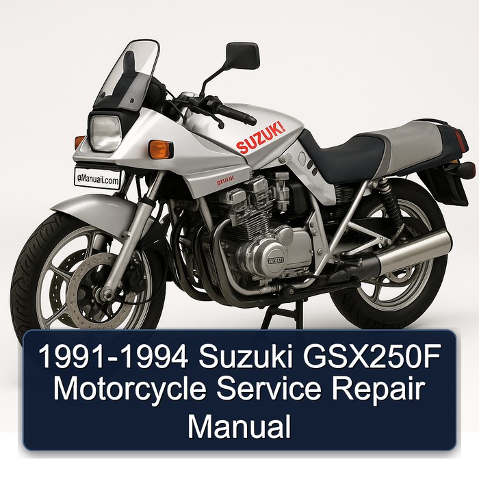 1991-1994 Suzuki GSX250F Motorcycle Manual de servicio y reparación