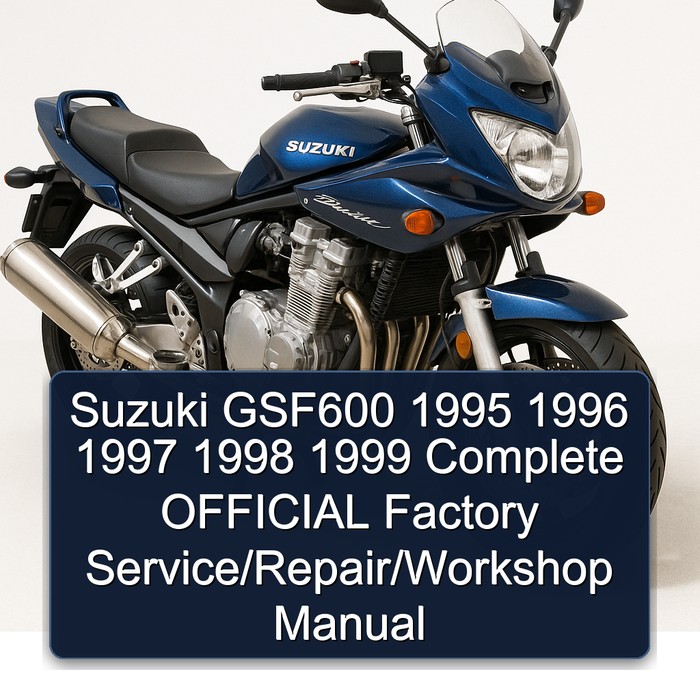 Suzuki GSF600 1995 1996 1997 1998 1999 Complete OFFICIAL Factory Service/Repair/Workshop Manual