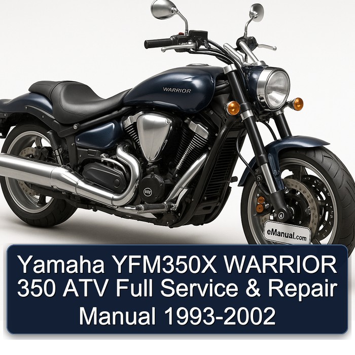 Yamaha YFM350X WARRIOR 350 ATV Full Service & Repair Manual 1993-2002 