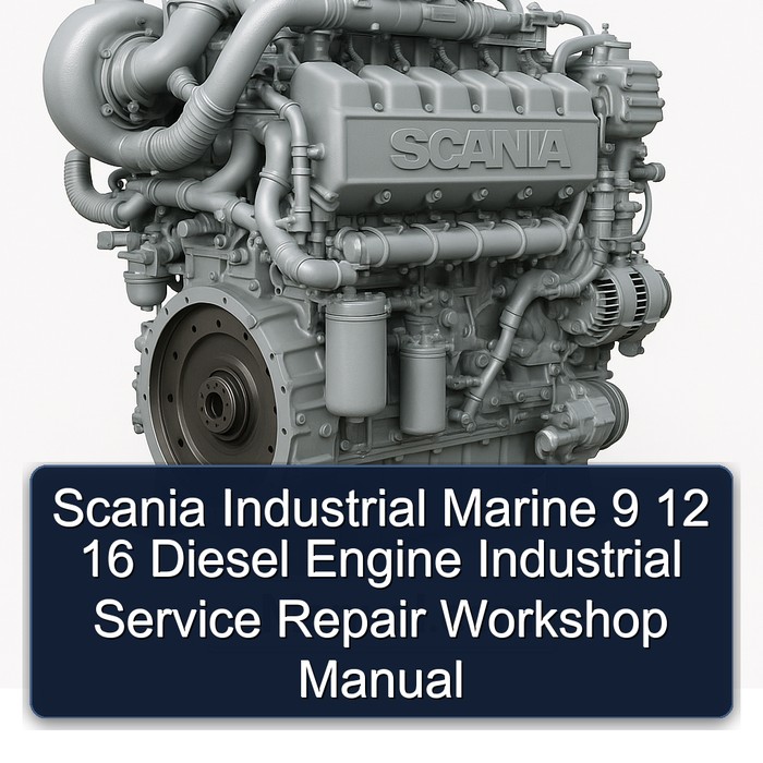 Manual de Reparación y Servicio para Motores Diésel Scania Industrial Marine 9, 12, 16
