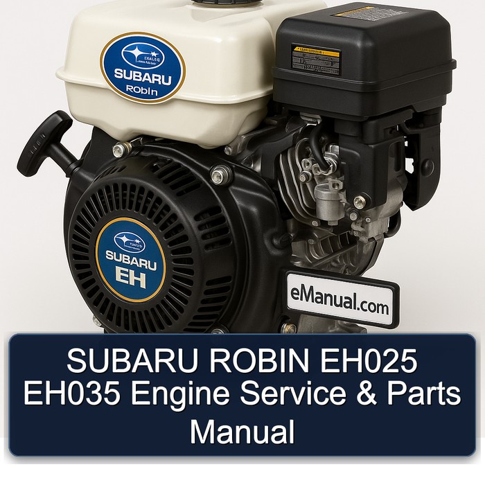 Subaru Robin EH025/EH035 Motoren Service- und Teilehandbuch