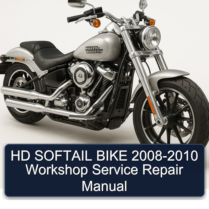 HD SOFTAIL BIKE 2008-2010 Workshop Manual de servicio y reparación