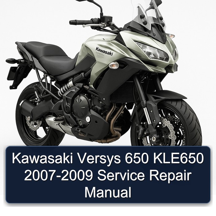 Kawasaki Versys 650 KLE650 2007-2009 Manual de servicio y reparación