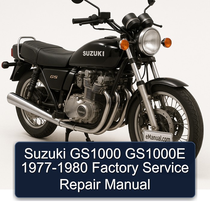 Suzuki GS1000 GS1000E 1977-1980 Factory Manual de servicio y reparación