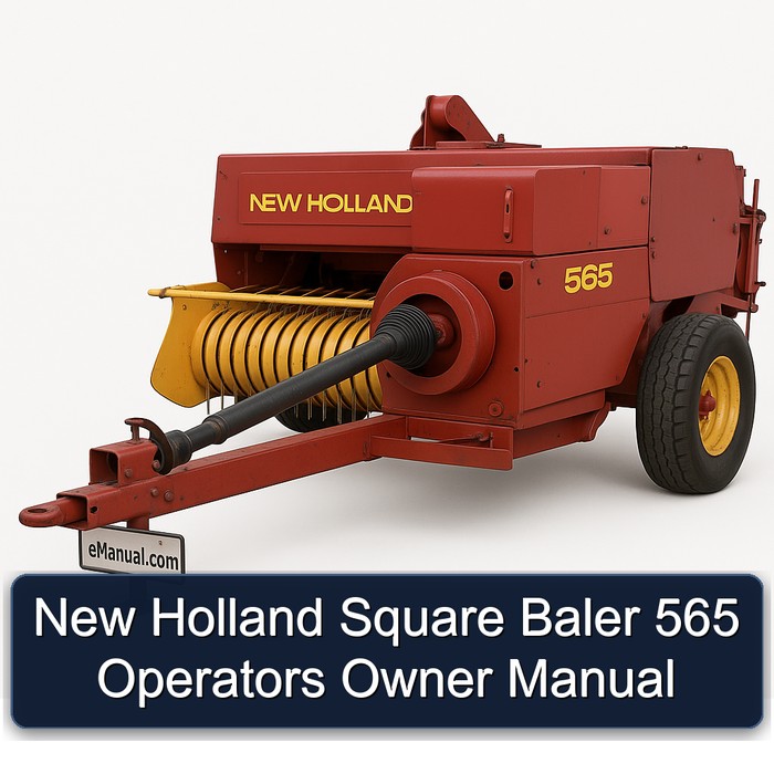 Manual del Operador y del Propietario de la Empacadora Cuadrada New Holland 565
