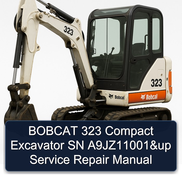 BOBCAT 323 Compact Excavator SN A9JZ11001&up Service Repair Manual