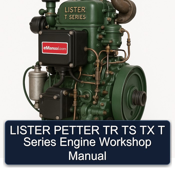 LISTER PETTER TR TS TX T Series Engine Workshop Manual