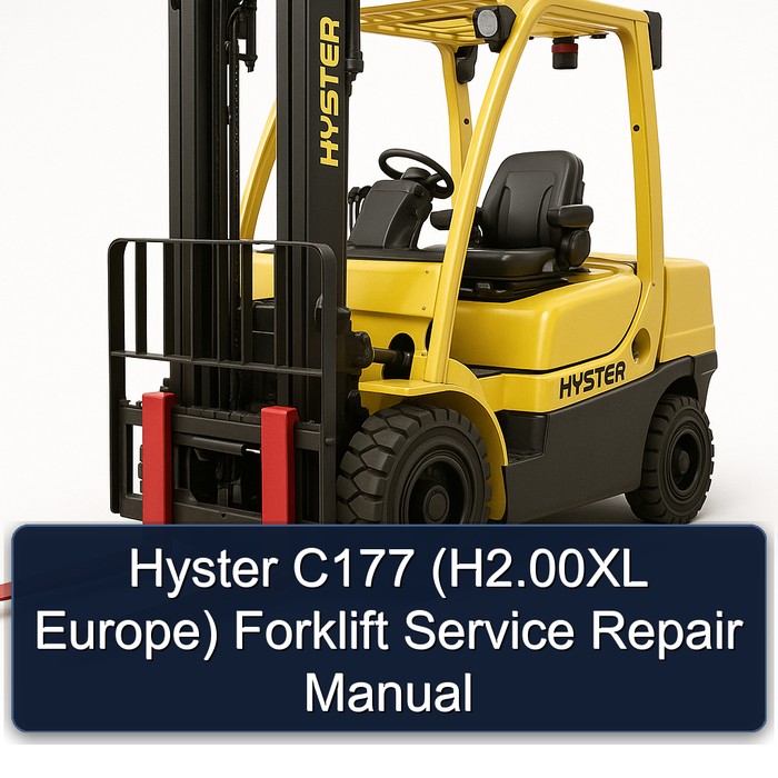 Hyster C177 (H2.00XL Europa) Gabelstapler Service- und Reparaturhandbuch