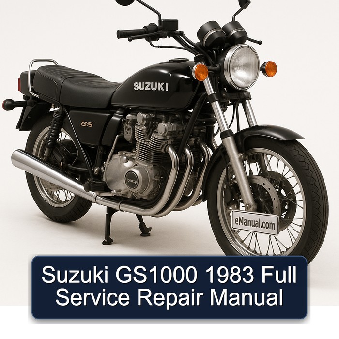 Suzuki GS1000 1983 Full Manual de servicio y reparación