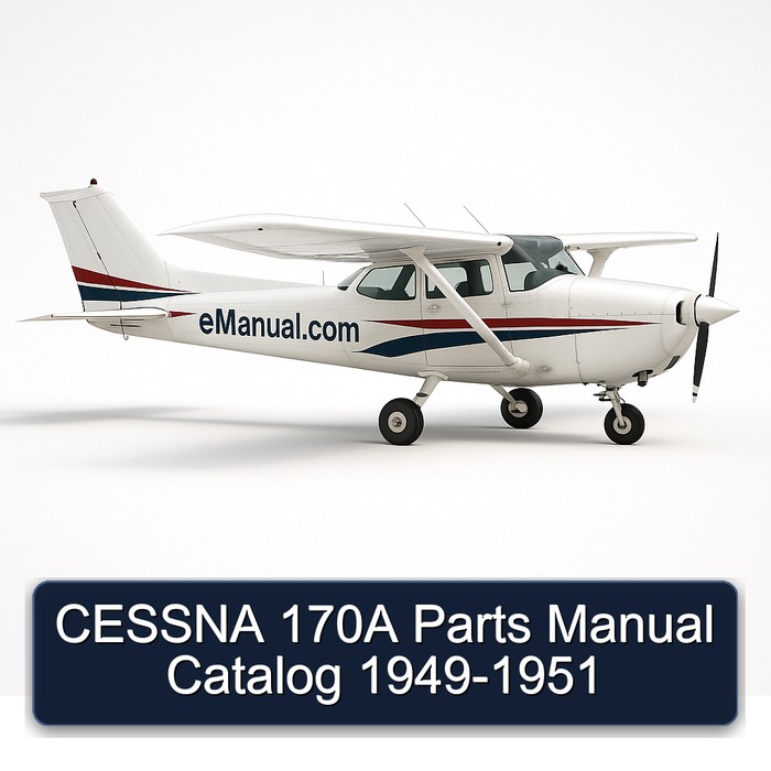 CESSNA 170A Parts Manual Catalog 1949-1951