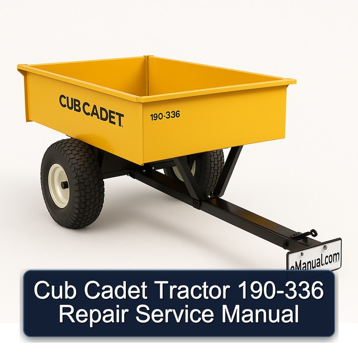 Cub Cadet Tractor 190-336 Workshop Service Repair Manual PDF Download