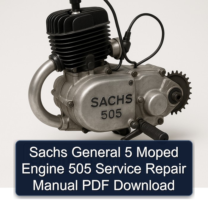 Sachs General 5 Moped Motor - Reparaturhandbuch PDF Download
