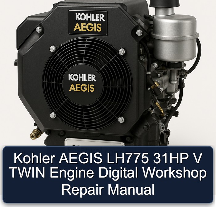 Manual de Reparación Digital Kohler AEGIS LH775 Motor V-Twin 31 HP