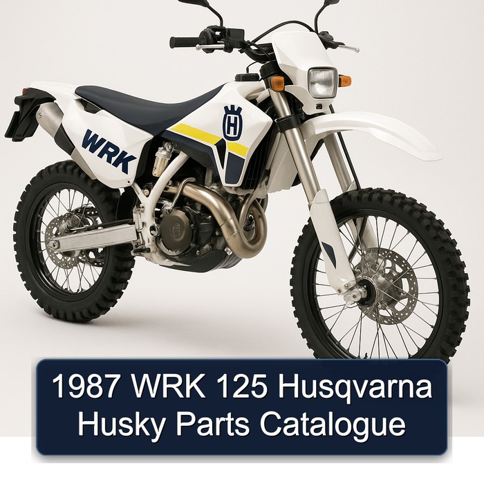 1987 WRK 125 Husqvarna Husky Parts Catalogue