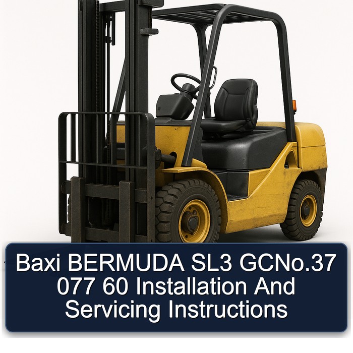 Baxi BERMUDA SL3 GCNo.37 077 60 Installation And Servicing Instructions