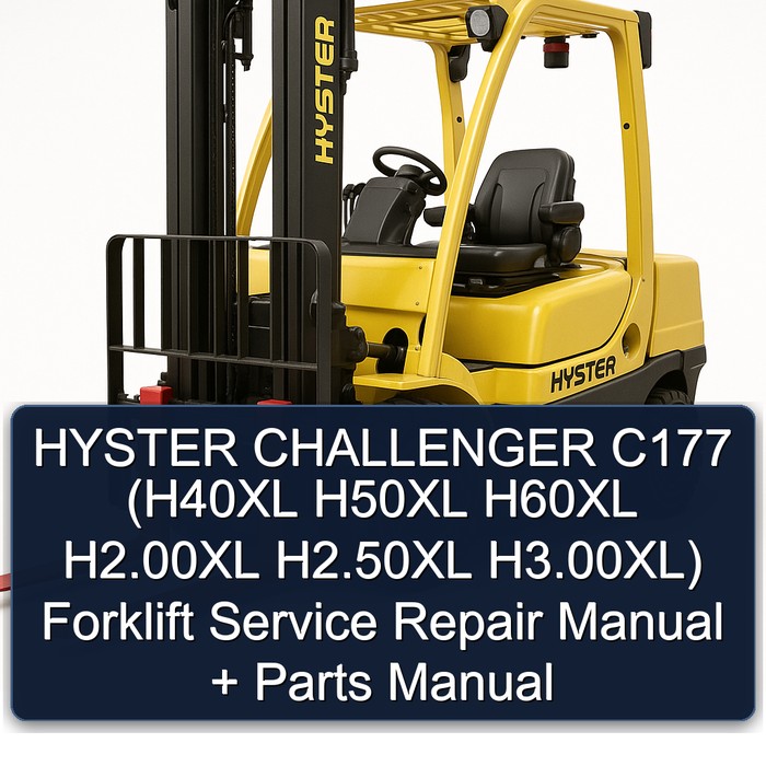 HYSTER Challenger C177 (H40XL - H3.00XL): Service- und Ersatzteilhandbuch