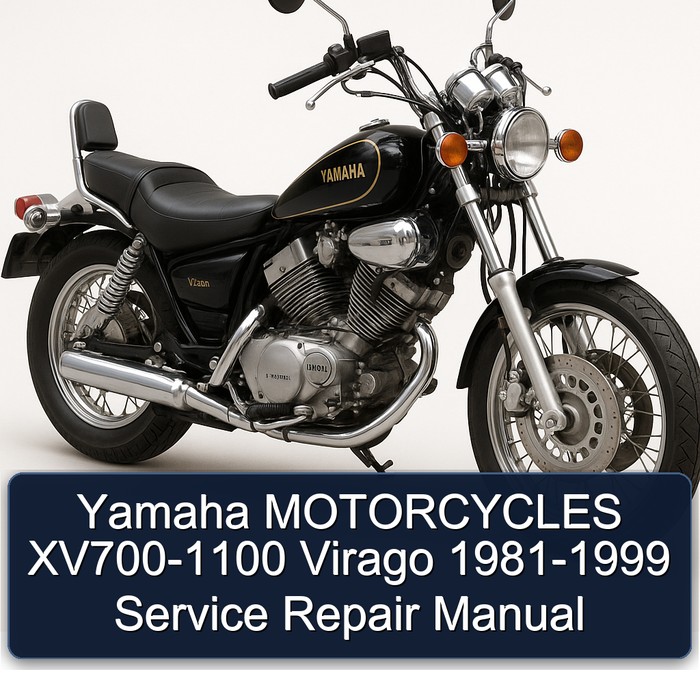 Yamaha MOTORCYCLES XV700-1100 Virago 1981-1999 Manual de servicio y reparación