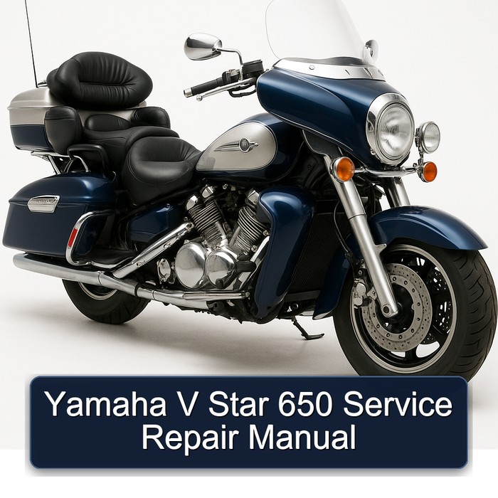Yamaha V Star 650 Workshop Service Repair Manual PDF Download