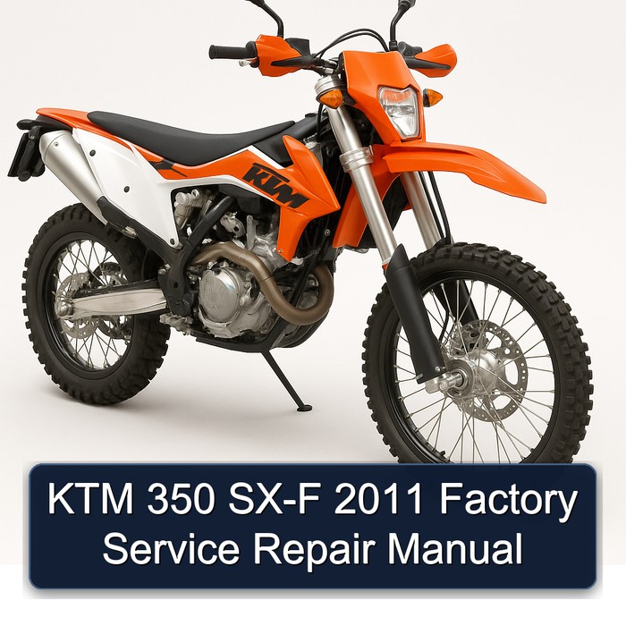 KTM 350 SX-F 2011 Factory Manual de servicio y reparación