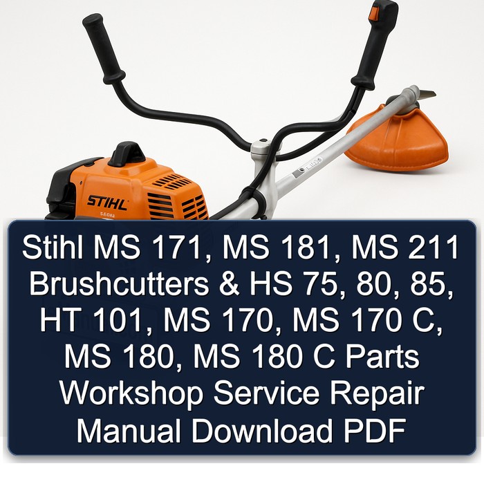 Stihl MS 171, MS 181, MS 211 Freischneider & HS 75, 80, 85, HT 101, MS 170, MS 170 C, MS 180, MS 180 C: Teilewerkstatt, Service, Reparaturhandbuch (PDF)