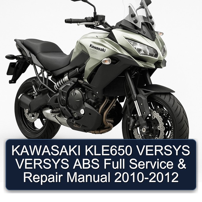KAWASAKI KLE650 VERSYS VERSYS ABS Full Manual de servicio y reparación 2010-2012