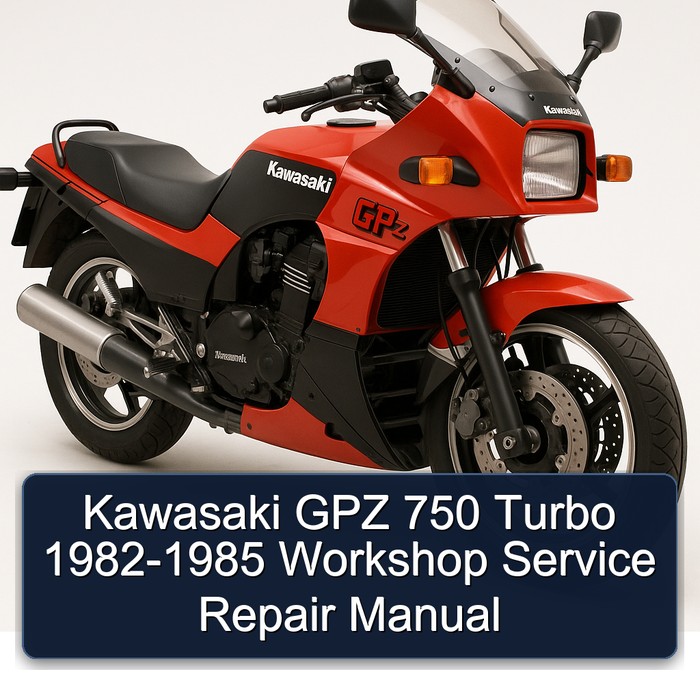 Kawasaki GPZ 750 Turbo 1982-1985 Workshop Manual de servicio y reparación