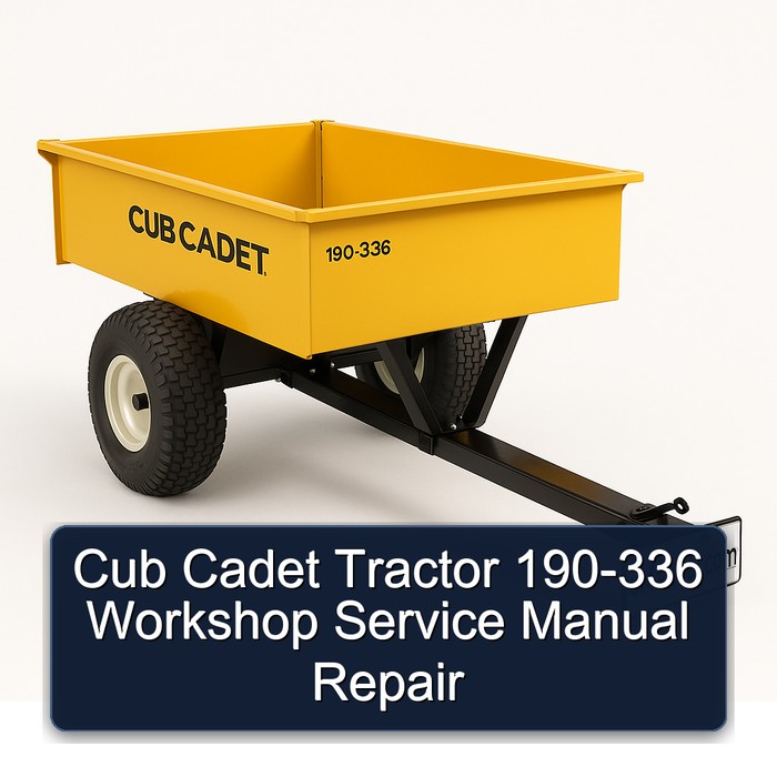 Cub Cadet Tractor 190-336 Workshop Service Repair Manual PDF Download