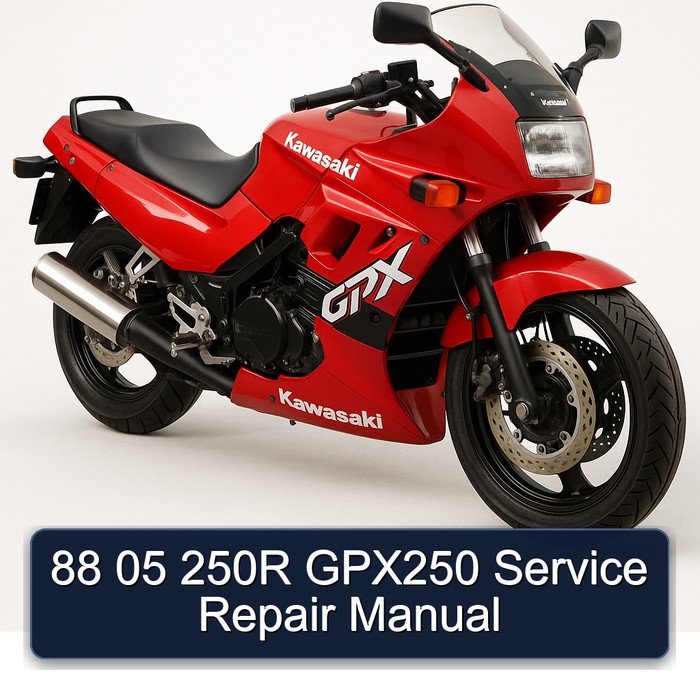88 05 250R GPX250 Manual de servicio y reparación