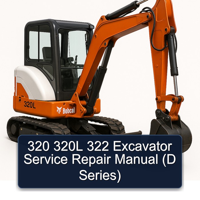 320 320L 322 Excavator Service Repair Manual (D Series)