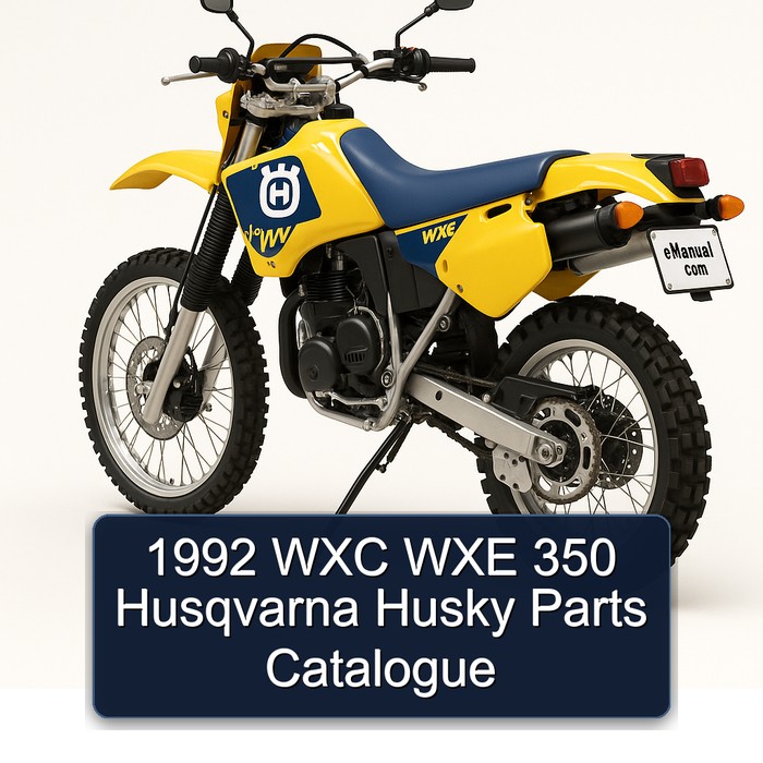 1992 WXC WXE 350 Husqvarna Husky Parts Catalogue