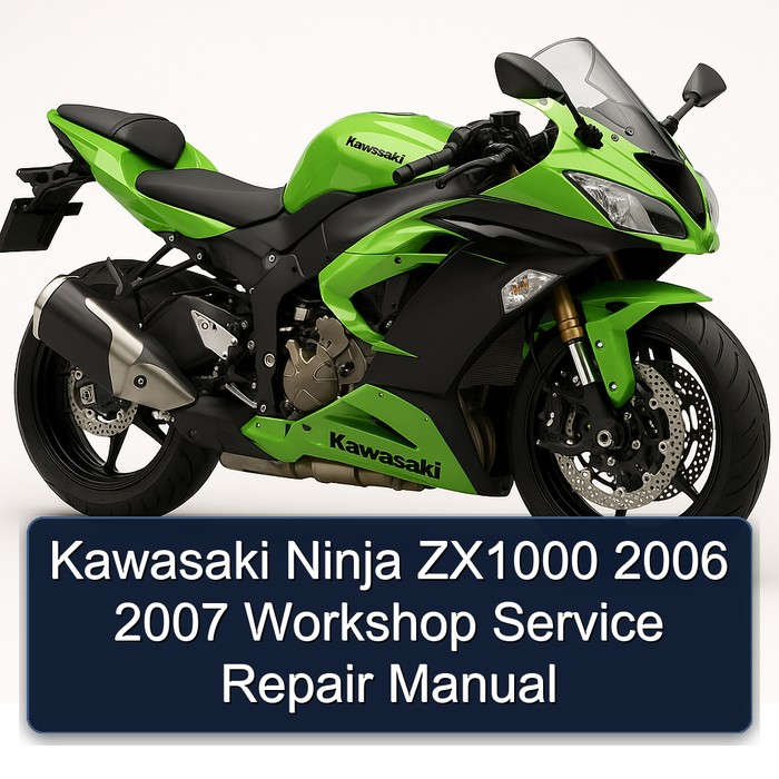 Kawasaki Ninja ZX1000 2006 2007 Workshop Manual de servicio y reparación