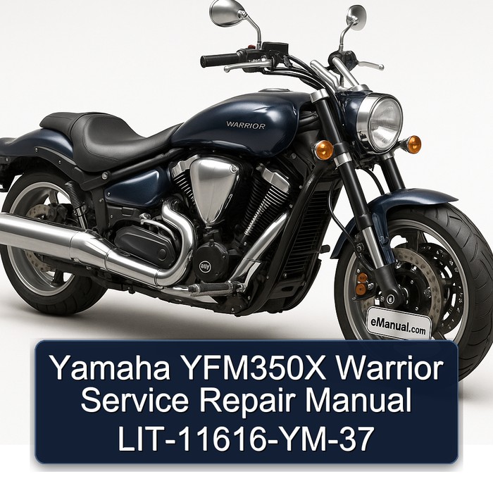 Yamaha YFM350X Warrior Service Repair Manual LIT-11616-YM-37 