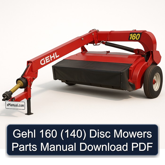 Gehl 160/140 Scheibenmäher Teilehandbuch PDF