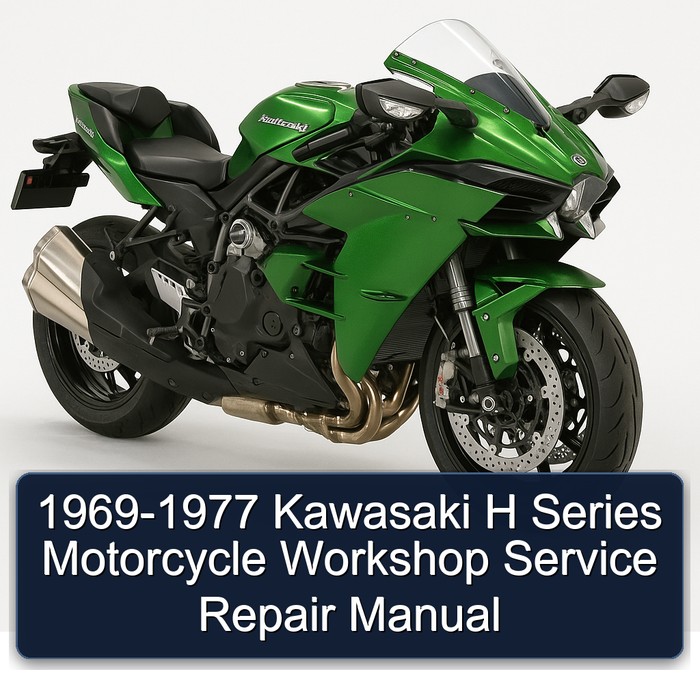 1969-1977 Kawasaki H Series Motorcycle Workshop Manual de servicio y reparación