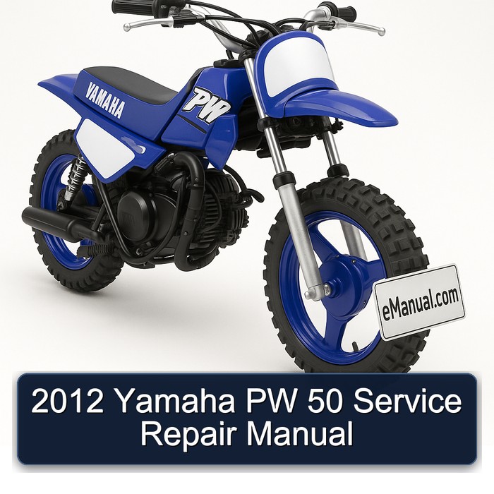 2012 Yamaha PW 50 Manual de servicio y reparación