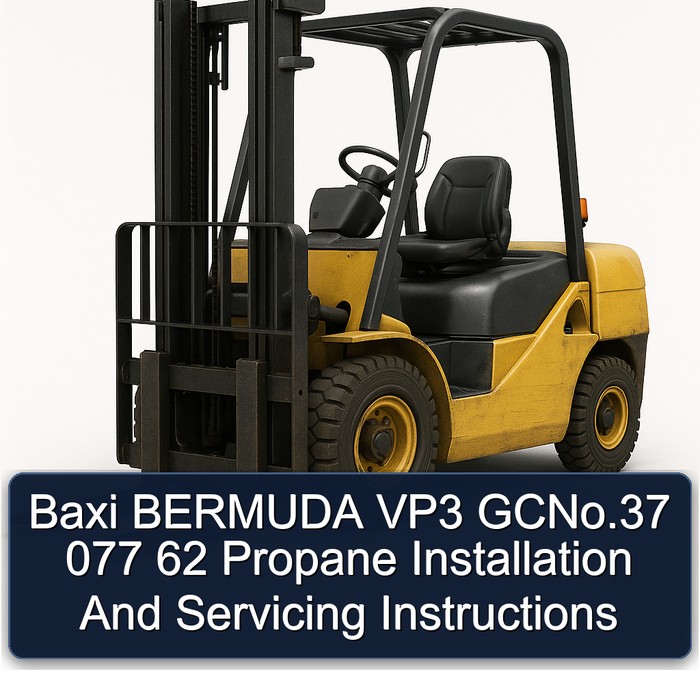 Baxi Bermuda VP3 GCNo.37 077 62 Propane Installation and Servicing Instructions PDF Download