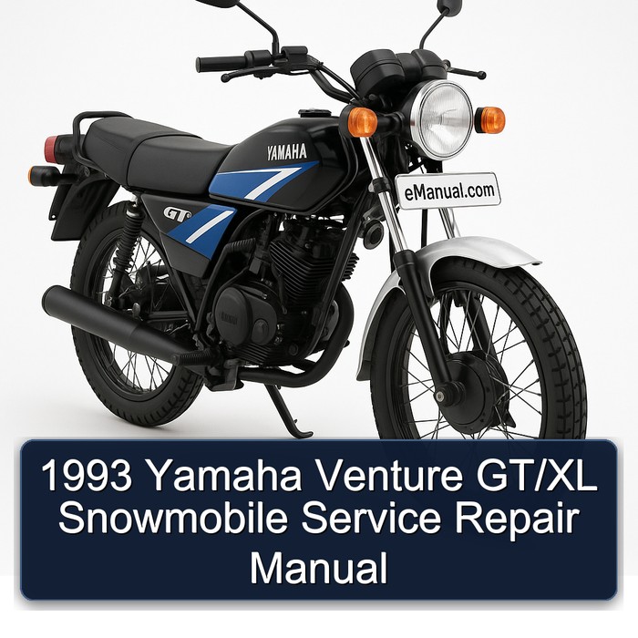1993 Yamaha Venture GT/XL Snowmobile Service Repair Manual 