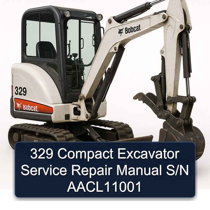 329 Compact Excavator Service Repair Manual S/N AACL11001 