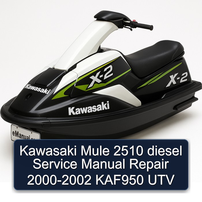 Kawasaki Mule 2510 diesel Service Manual Repair 2000-2002 KAF950 UTV