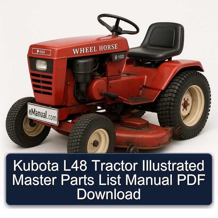Kubota L48 Tractor Illustrated Master Parts List Manual PDF Download