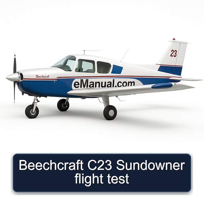 Beechcraft C23 Sundowner flight test