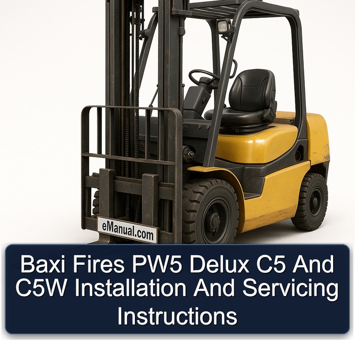 Baxi Fires PW5 Delux C5 and C5W Installation and Servicing Instructions PDF Download