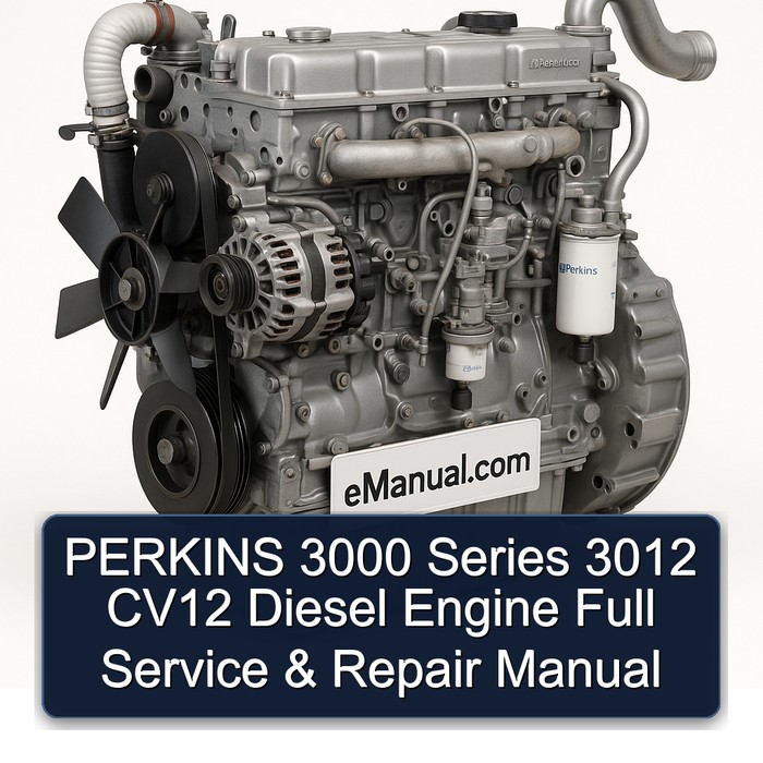 Manual de Servicio y Reparación Completo del Motor Diésel Perkins Serie 3000 3012 CV12