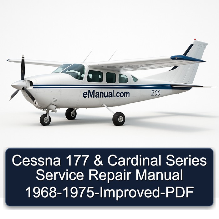 Cessna 177 & Cardinal Series Service Repair Manual 1968-1975-Improved-PDF