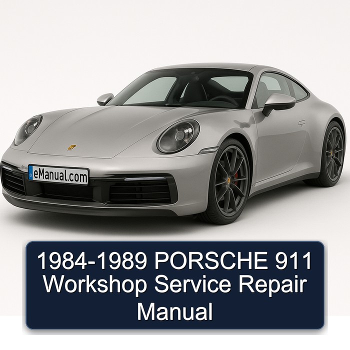 1984-1989 PORSCHE 911 Workshop Manual de servicio y reparación