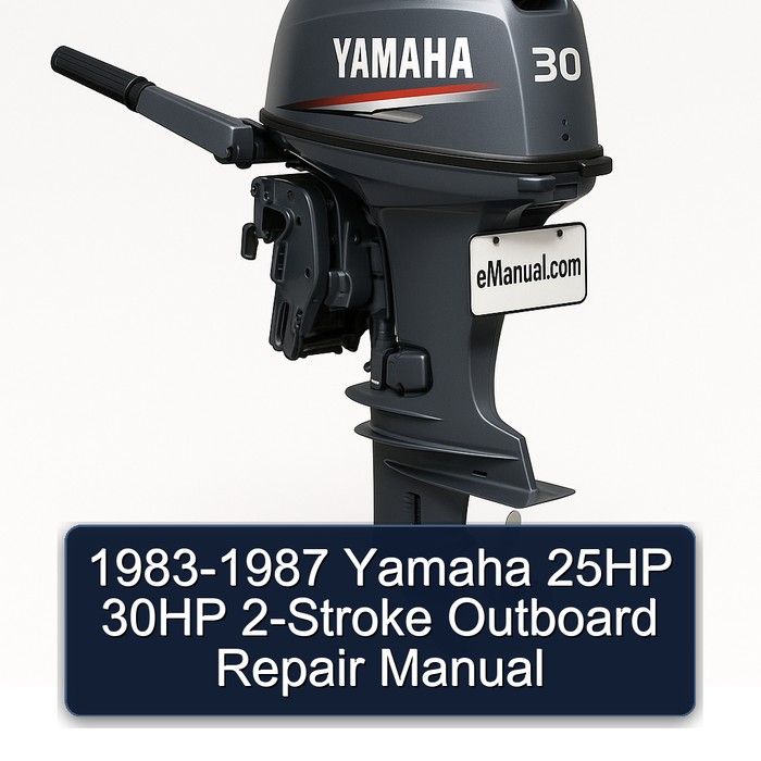 1983-1987 Yamaha 25HP 30HP 2-Stroke Outboard Repair Manual