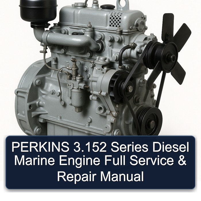 PERKINS 3.152 Series Diesel Marine Engine Full Manual de servicio y reparación