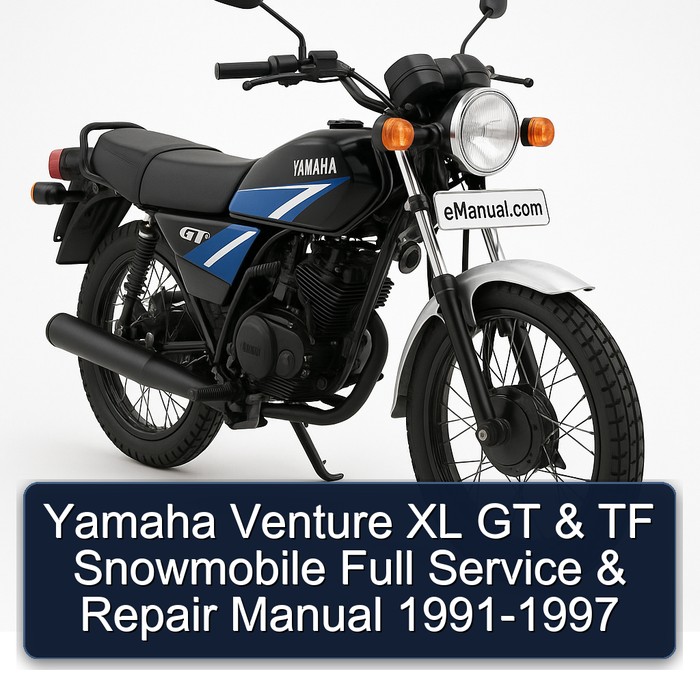 Yamaha Venture XL GT & TF Snowmobile Full Service & Repair Manual 1991-1997 